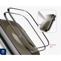 Tempered Glass Apple Watch 9 / 8 / 7 (45mm) Rosso with Installation Tray Αντιχαρακτικό Γυαλί Προστασίας Οθόνης 2 Τεμάχια - Black (8719246474422)