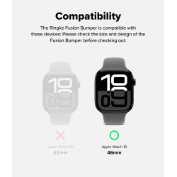 Θήκη Apple Watch 11 / 10 46mm Ringke Fusion Bumper Σκληρή - Black (8800274964112)