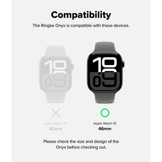 Θήκη Apple Watch 11 / 10 46mm Ringke Onyx Σκληρή - Navy (8800274969681)