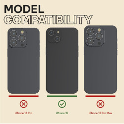 Θήκη & Tempered Glass iPhone 15 Oakshield 2 in 1 Σκληρή με KickStand & Αντιχαρακτικό Γυαλί Προστασίας Οθόνης - Blue / Grey / Clear (OAK000038FQ002C)