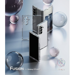 Θήκη Samsung Galaxy Z Fold7 Ringke Fusion Σκληρή Ανθεκτική Διάφανη με TPU Bumper - Clear (8800293855255)