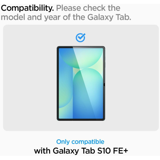 Tempered Glass Samsung Galaxy Tab S10 FE Plus 13.1" X620 / X626B Spigen GLAS.tR Slim Premium Αντιχαρακτικό Γυαλί Προστασίας Οθόνης - Clear (AGL09427)