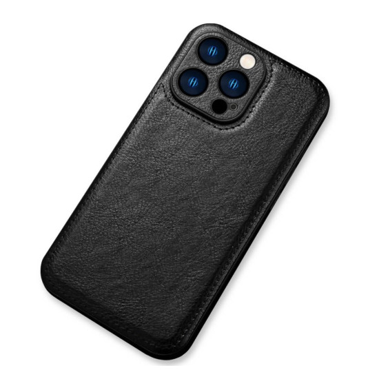 Θήκη iPhone 14 Pro Bodycell Prestige Backcover με Πλαίσιο Κάμερας - Black (5206015068317)