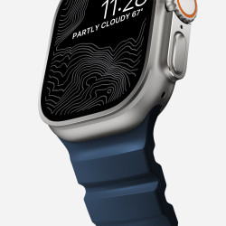 Λουράκι Apple Watch Ultra/SE/11/10/9/8/7/6/5/4 (49/46/45/44mm) Nomad Rocky Point Band Αδιάβροχο FKM & Τιτάνιο - Atlantic / Natural (NM013589858)