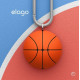 Θήκη AirTag 2 / 1 Elago Ball Series Basketball Case Premium Σιλικόνης με Μπρελόκ - Basket (EAT2-BALL-BASKET)