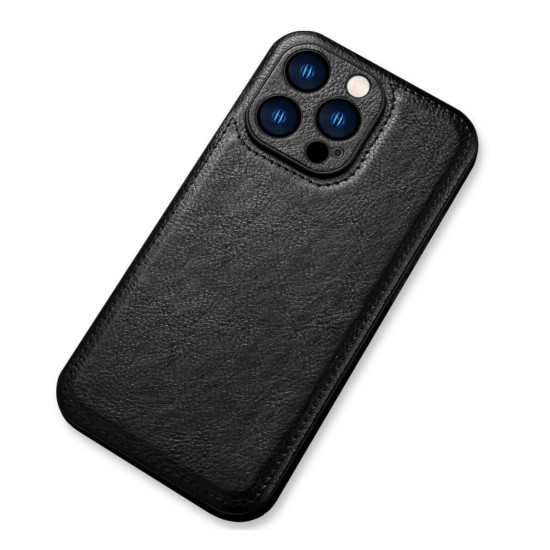 Θήκη iPhone 12 Pro Bodycell Prestige Backcover με Πλαίσιο Κάμερας - Black (5206015068034)