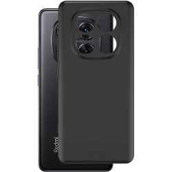Θήκη Xiaomi Redmi Note 14 Pro 5G / Poco X7 Spacecase Silicone Case Σιλικόνης - Black (5905719113605)