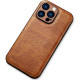 Θήκη iPhone 12 Pro Bodycell Prestige Backcover με Πλαίσιο Κάμερας - Brown (5206015068058)