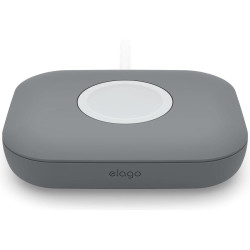 Βάση Elago Magnetic Charger Pad Premium Σιλικόνης για Φορτιστή Apple Watch / AirPods & Samsung Galaxy Watch 7 / 6 / 5 - Dark Grey (EAWPAD-WT-DGY)