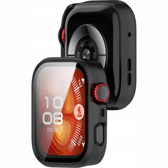Θήκη Huawei Watch Fit 4 Pro Tech-Protect Defense με Tempered Glass - Black (5906302368570)