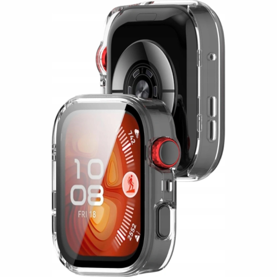 Θήκη Huawei Watch Fit 4 Pro Tech-Protect Defense με Tempered Glass - Clear (5906302368587)