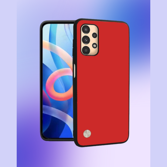Θήκη Samsung Galaxy A13 4G Bodycell Vegan Cover Σκληρή - Red (5206015076442)