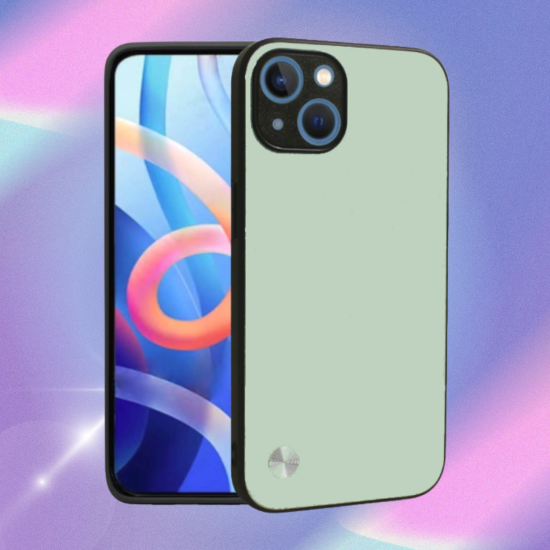 Θήκη iPhone 14 Plus Bodycell Vegan Cover Σκληρή - Light Green (5206015075797)