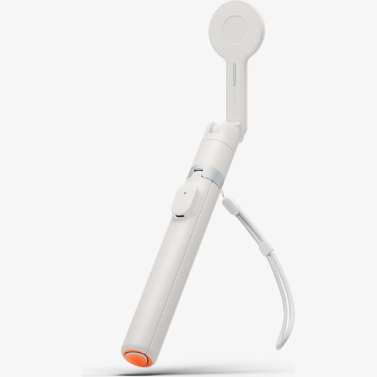 Τρίποδο Spigen S581W Selfie Stick Tripod MagFit Plus MagSafe Ασύρματο Bluetooth Selfie Stick με Τηλεχειριστήριο - Beige (AMP09535)