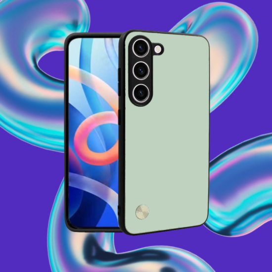 Θήκη Samsung Galaxy S23 Bodycell Vegan Cover Σκληρή - Light Green (5206015077159)