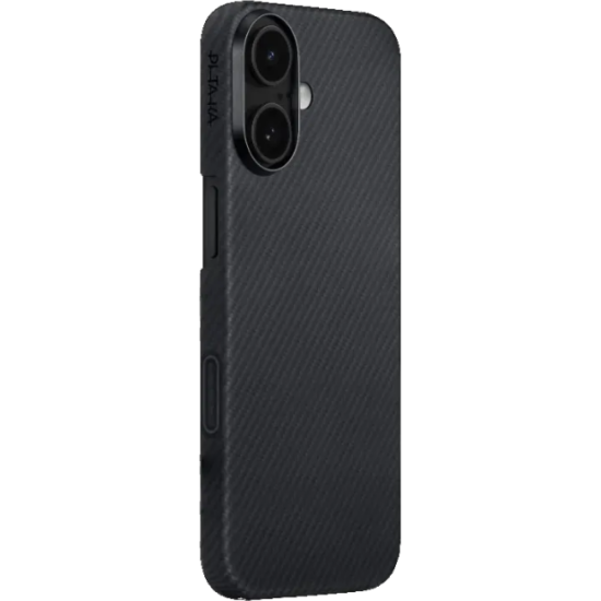Θήκη iPhone 17 Pitaka Ultra-Slim MagEZ Case 7 Aramid Fiber Body με MagSafe 600D - Black / Grey (KI1701)