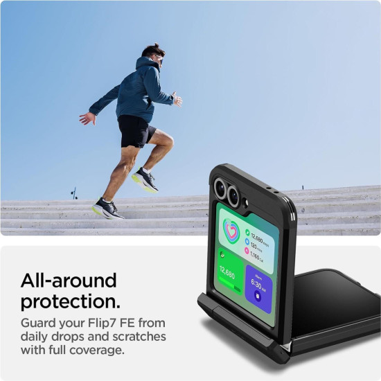 Θήκη Samsung Galaxy Z Flip7 FE / Z Flip6 Spigen Tough Armor Pro MagFit Ανθεκτική Σκληρή με Kickstand & MagSafe - Black (ACS09807)