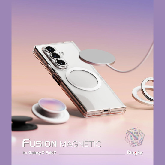 Θήκη Samsung Galaxy Z Fold7 Ringke Fusion Magnetic Ανθεκτική με MagSafe - Clear (8800293855293)
