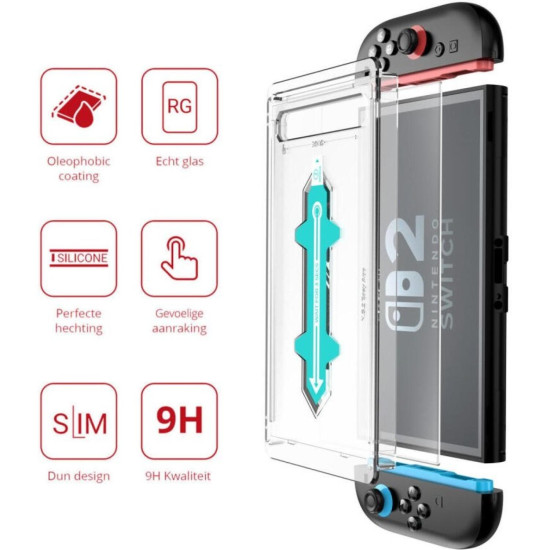 Tempered Glass Nintendo Switch 2 Rosso Αντιχαρακτικό Γυαλί Προστασίας Οθόνης - Clear (8719246476068)