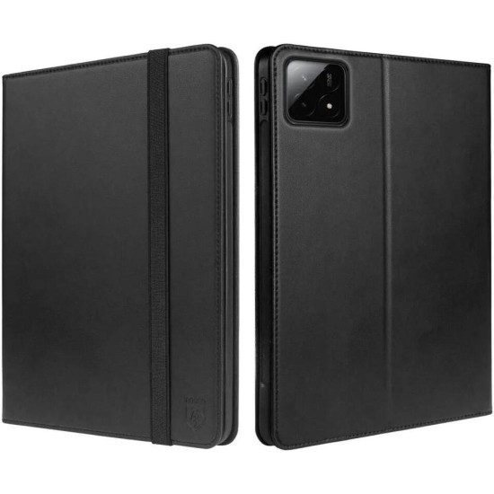 Θήκη Xiaomi Pad 6S Pro 12.4" Rosso Element PU με Υποδοχή για Γραφίδα - Black (8719246474538)