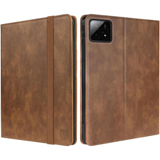 Θήκη Xiaomi Pad 6S Pro 12.4" Rosso Element PU με Υποδοχή για Γραφίδα - Brown (8719246474545)