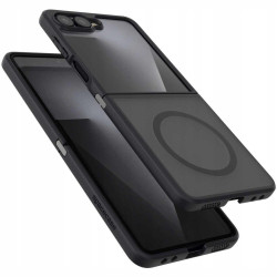 Θήκη Samsung Galaxy Z Flip7 Spacecase Hybrid MagSafe Σκληρή Ημιδιάφανη με MagSafe - Black (5905719129521)
