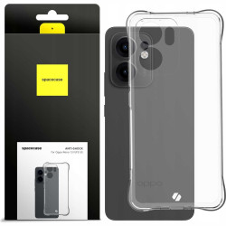 Θήκη Oppo Reno13 F 5G / FS 5G Spacecase Anti-Shock Διάφανη Σιλικόνης 1mm - Clear (5905719118877)