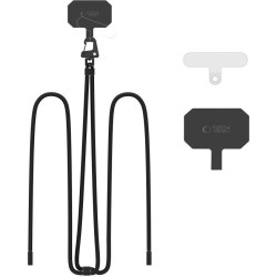 Λουράκι Λαιμού Tech-Protect C5S Rope Crossbody Strap Αποσπώμενο για Θήκες Κινητών / Smartphones - Black (5906302312887)