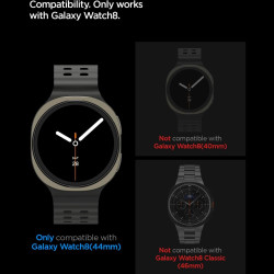 Tempered Glass Samsung Galaxy Watch 8 44mm Spigen GLAS.tR EZ Fit Αντιχαρακτικό Γυαλί Προστασίας Οθόνης 2 Τεμάχια - Clear (AGL09876)