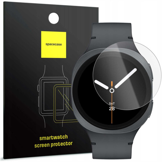 Tempered Glass Samsung Galaxy Watch 8 40mm Spacecase Smartwatch Glass 2.5D Αντιχαρακτικό Γυαλί Προστασίας Οθόνης - Clear (5905719129415)