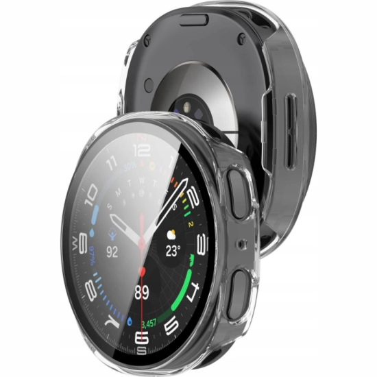 Θήκη Samsung Galaxy Watch 8 44mm Tech-Protect Defense με Tempered Glass - Clear (5906302331567)