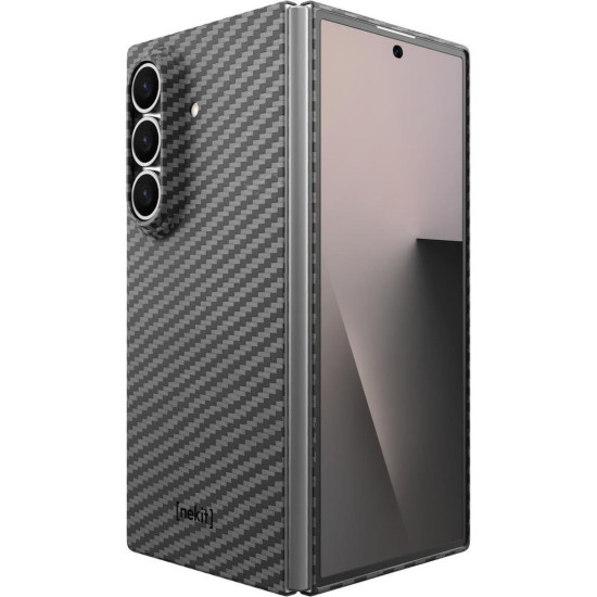 Θήκη Samsung Galaxy Z Fold7 Nekit Fiber Σκληρή με MagSafe Aramid Fiber 1mm 1500D Kevlar - Black (8719246494512)
