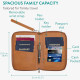 Θήκη Διαβατηρίου Navaris Passport Holder Αντικλεπτικό Ταξιδιωτικό Πορτοφόλι με RFID & Λουράκι - Brown (NAV0000202R001C)