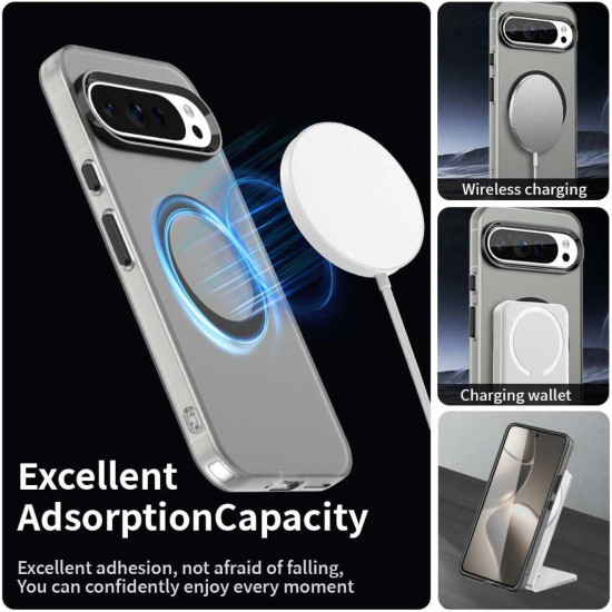 Θήκη Google Pixel 10 Pro XL Techsuit CandyCase Σκληρή Ημιδιάφανη με MagSafe Qi2 - Black (5949419321625)