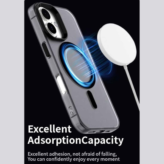 Θήκη iPhone 17 Techsuit CandyCase Σκληρή Ημιδιάφανη με MagSafe - Black (5949419313415)