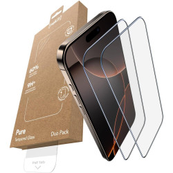 Tempered Glass iPhone 16 Pro Max Nekit Pure Premium Ανθεκτικό 9Η+ Full Face Αντιχαρακτικό Γυαλί Προστασίας Οθόνης με Απλικατέρ 2 Τεμάχια - Black (8719246480065)