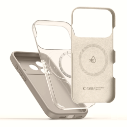 Θήκη iPhone 17 Pro Tech-Protect Silicone MagSafe Σιλικόνης με MagSafe - Stone Grey (5906302330270)