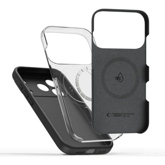 Θήκη iPhone 17 Pro Tech-Protect Silicone MagSafe Σιλικόνης με MagSafe - Black (5906302330157)