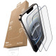 Tempered Glass iPhone 16e / 14 / 13 / 13 Pro Nekit Pure Premium Ανθεκτικό 9Η+ Full Face Αντιχαρακτικό Γυαλί Προστασίας Οθόνης με Απλικατέρ 2 Τεμάχια - Black (8719246480102)