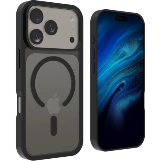 Θήκη iPhone 17 Pro Vivid MagSafe Hybrid Case Ημιδιάφανη με MagSafe - Black (CS-MGS TR 2-2508001)