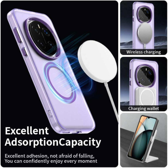 Θήκη Honor Magic7 Pro Techsuit CandyCase Σκληρή Ημιδιάφανη με MagSafe - Purple (5949419311022)