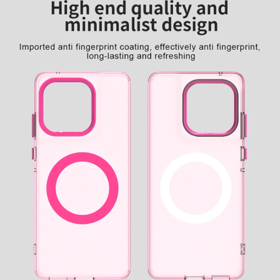 Θήκη Motorola Edge 60 / Edge 60 Fusion Techsuit CandyCase Σκληρή Ημιδιάφανη με MagSafe - Pink (5949419319172)