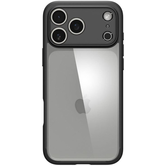 Θήκη iPhone 17 Pro Spigen Ultra Hybrid Ανθεκτική Διάφανη Σκληρή - Matte Black (ACS10343)