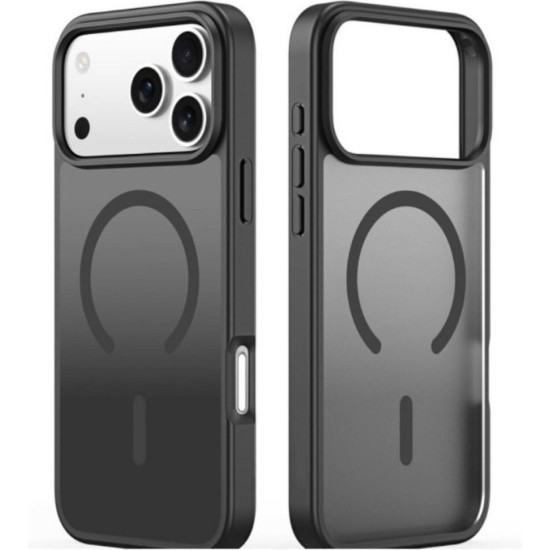 Θήκη iPhone 17 Pro Max Bodycell MagSafe Backcover Σκληρή Ημιδιάφανη με MagSafe - Matte Black (5206015083877)