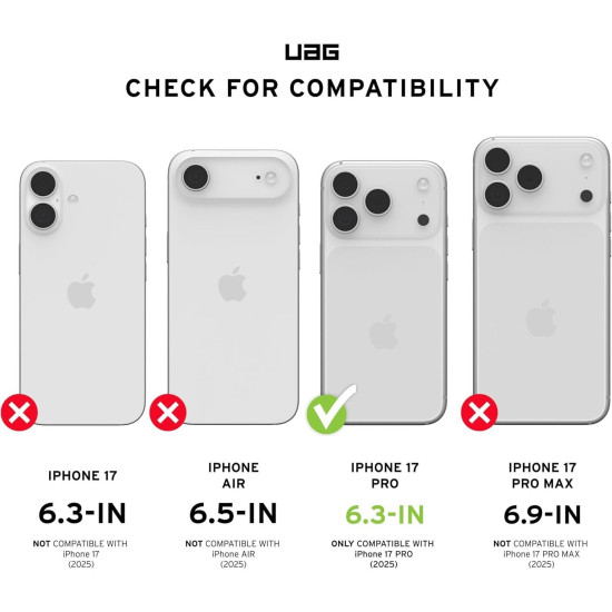 Θήκη iPhone 17 Pro UAG Monarch Pro Ανθεκτική με MagSafe - Kevlar Black (114513113940)
