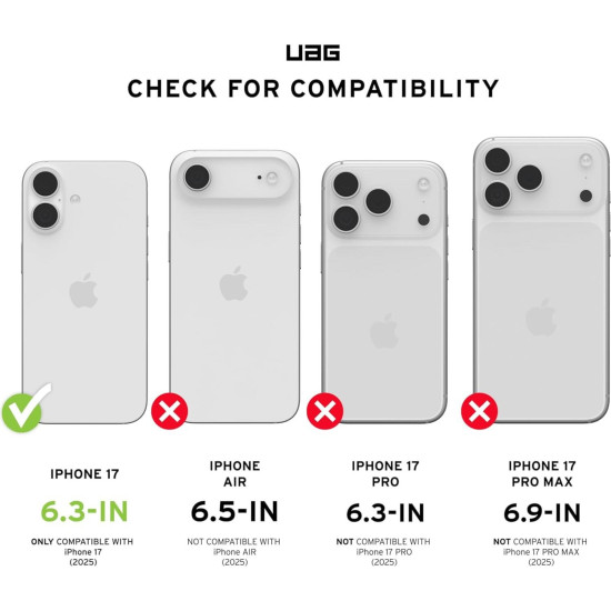 Θήκη iPhone 17 UAG Monarch Pro Ανθεκτική με MagSafe - Kevlar Black (114516113940)