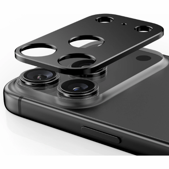 Κάλυμμα Κάμερας iPhone 17 Pro Max Tech-Protect Camalloy Fit+ Προστατευτικό Μεταλλικό - Black (5906302331710)