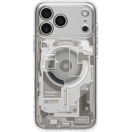 Θήκη iPhone 17 Pro Max Spigen Ultra Hybrid MagFit Ανθεκτική Σκληρή με MagSafe - Zero One Natural Titanium (ACS10288)