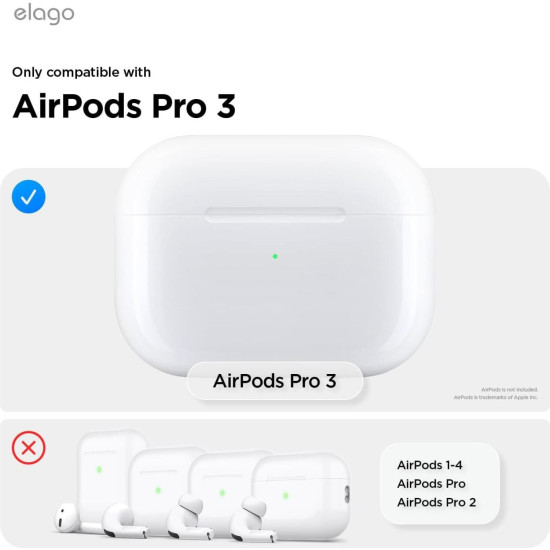 Θήκη AirPods Pro 3rd Gen Elago Clear Strap Case Διάφανη Σιλικόνης με Λουράκι Χειρός - Lovely Pink (EAPP3CL-STRAP-LPK)