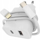 Φορτιστής Spacecase PS20W-11 PowerSet 20W Αντάπτορας με 1 x Type-C / 1 x USB-A 20W & 1 x Καλώδιο Type-C σε Lightning 100cm - White (5905719129545)
